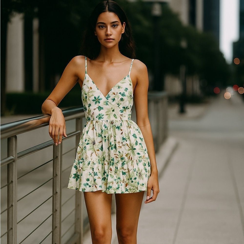 Petal +Pup Floral Ruffle Mini Dress 4